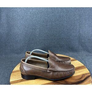 GH Bass Men’s Size 10.5M Brown Soft Leather Penny Loafer Slip On Shoe 70-73067